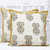 Cotton cushion covers, 'Paisley Pride' (pair) - Cotton Paisley Pattern Antique White Cushion Covers (Pair) thumbail