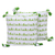 Kissenbezüge aus Baumwolle, (Paar) - Grüne Kissenbezüge aus Baumwolle mit Dreiecken auf weißem Grund (Paar)
