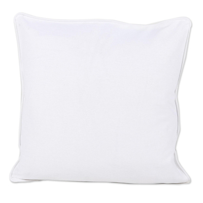 Cotton cushion covers, 'Magic Cubes' (pair) - Handmade 100% Screen Printed Cotton Cushion Covers Pair