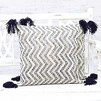 Cotton cushion covers, Wavy Delight (pair)