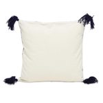 Cotton cushion covers, 'Wavy Delight' (pair) - Two Embroidered Cotton Cushion Covers Handmade in India