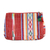 Cotton cosmetic bag, 'Colorful India' - Multicolor Cotton Cosmetic Bag from India
