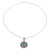 Malachite pendant necklace, 'Enthrall' - Malachite and Sterling Silver Pendant Necklace from India