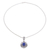 Lapis lazuli pendant necklace, 'Deep Eternity' - Lapis Lazuli and Sterling Silver Pendant Necklace from India (image 2c) thumbail