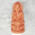 Wood statuette, 'Benevolent Buddha' - Hand Carved Kadam Wood Meditating Buddha Statuette thumbail