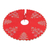 Cotton tree skirt, 'Christmas Celebrations' - Embroidered Cotton Tree Skirt in Poppy from India thumbail