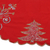 Cotton tree skirt, 'Christmas Celebrations' - Embroidered Cotton Tree Skirt in Poppy from India (image 2b) thumbail