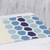 Cotton table runner, 'Blue Fusion' - 100% Cotton White and Blue Octagon Table Runner with Tassel (image 2b) thumbail