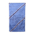 Cotton batik scarf, 'Graceful Splits' - Blue and White Striped Crackle Batik 100% Cotton Scarf