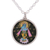 Sterling silver pendant necklace, 'Lord Krishna' - Handmade Krishna Sterling Silver Pendant Necklace from India