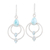 Blue topaz and larimar dangle earrings, 'Sparkling Sky' - Blue Topaz and Larimar Dangle Earrings from India (image 2a) thumbail