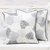 Cotton cushion covers, 'Floating Leaves' (pair) - Handmade 100% Cotton Leaf Pattern Cushion Covers