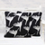 Cotton cushion covers, 'Geese Migration' (pair) - Handmade 100% Cotton Geese Pattern Cushion Covers (2)