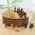 Mini ajedrez de madera - Juego de tablero de ajedrez de madera hecho a mano de la India