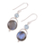 Labradorite and blue topaz dangle earrings, 'Evening Sky' - Labradorite and Blue Topaz Dangle Earrings from India (image 2c) thumbail