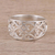 Sterling silver band ring, 'Amour Allure' - Sterling Silver Heart Motif Band Ring Handcrafted in India thumbail