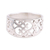 Sterling silver band ring, 'Amour Allure' - Sterling Silver Heart Motif Band Ring Handcrafted in India (image 2c) thumbail