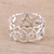 Sterling silver band ring, 'Harmony of Hearts' - Sterling Silver Heart Motif Band Ring Handcrafted in India