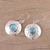 Sterling silver dangle earrings, 'Cosmic Beauty' - Blue Composite Turquoise and Sterling Silver Dangle Earrings