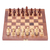 Wood chess set, 'Masters' - Babul Acacia Haldu Wood Chess Set Convertible Storage Box (image 2d) thumbail