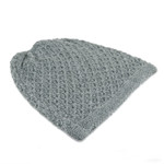 Wood blend hat, 'Himalayan Comfort in Jade' - Hand Knitted Jade Green Wool Blend Hat from India
