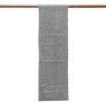 Wool blend infinity scarf, 'Graceful Grey' - Hand-Knit Grey Wool Blend Vertical Ribbed Infinity Scarf