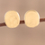 Gold plated sterling silver stud earrings, 'Vibrant Buttons' - Handmade 22k Gold Plated Sterling Silver Stud Earrings (image 2b) thumbail
