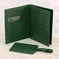 Kiva Traveler Set - Travel Saga Kiva Set Passport Wallet and Luggage Tag