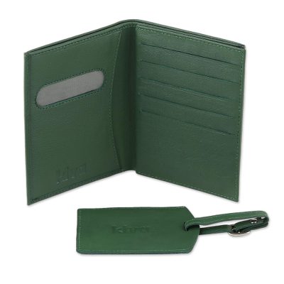 Kiva Traveler Set - Travel Saga Kiva Set Passport Wallet and Luggage Tag