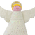 Wool felt tree topper, 'Messenger of Light' - Handcrafted Wool Felt Angel Tree Topper from India (image 2b) thumbail