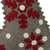 Wool felt stocking, 'Christmas Snowfall' - Handcrafted Snow Motif Wool Stocking from India (image 2b) thumbail