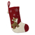 Wool felt stocking, 'Snowy Eve' - Handcrafted Reindeer-Themed Wool Stocking from India thumbail