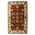 Wool area rug, 'Persian Floral Grandeur' (5x8) - Maroon and Gold Floral Leaf Hand Tufted Wool Area Rug 5x8 (image 2a) thumbail
