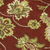 Wool area rug, 'Persian Floral Grandeur' (5x8) - Maroon and Gold Floral Leaf Hand Tufted Wool Area Rug 5x8 (image 2d) thumbail
