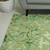 Hand-tufted wool area rug, 'Green Fascination' - Green Raised Abstract Pattern Hand Tufted Wool Area Rug (image 2b) thumbail