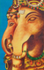 'Twin Ganapati' - Signed Expressionist Painting of Ganesha from India thumbail