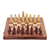 Juego de tablero de ajedrez de madera, 'Classic Pastime' - Juego de ajedrez de madera portátil hecho a mano en la India