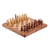Holzschachspiel, 'Classic Pastime' (Klassischer Zeitvertreib) - Handgefertigtes tragbares Holzschachspiel Set aus Indien