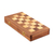Holzschachspiel, 'Classic Pastime' (Klassischer Zeitvertreib) - Handgefertigtes tragbares Holzschachspiel Set aus Indien