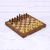 Wood chess set, 'Royal Delight' - Acacia and Kadam Wood Chess Set with Playing Pieces