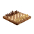 Wood chess set, 'Royal Delight' - Acacia and Kadam Wood Chess Set with Playing Pieces (image 2a) thumbail