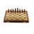Wood chess set, 'Royal Delight' - Acacia and Kadam Wood Chess Set with Playing Pieces