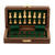 Wood mini chess set, 'Royal Pastime' - Acacia Wood Velvet Chess Set with Playing Pieces and Storage (image 2h) thumbail