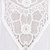 Rayon blouse, 'Afternoon Tea' - Snow White Lace Insert Three-Quarter Sleeve Rayon Blouse (image 2d) thumbail