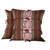 Cotton cushion covers, 'Walk in the Woods' (pair) - 100% Cotton Handmade Brown Loomed Fringed Cushion Cover Pair