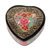 Papier mache decorative box, 'Love of Flowers' - Hand-Painted Floral and Metallic Gold Heart Decorative Box (image 2c) thumbail