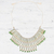 Wasserfall-Halskette aus recyceltem Papier und Glasperlen, 'Prinzessin von Delhi'. - Handgemachte Wasserfallkette aus Recyclingpapier und Glasperlen