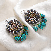 Featured review for Recycled paper beaded earrings, Floral Twirl