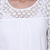 Lace-trimmed rayon blouse, 'Daisy Snow' - Crocheted Daisy Shoulder and Sleeve Snow White Rayon Blouse (image 2d) thumbail