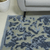 Hand-tufted wool area rug, 'Blue Majestic Garden' (5x8) - Blue and Grey Floral Wool Area Rug (5x8) from India (image 2c) thumbail